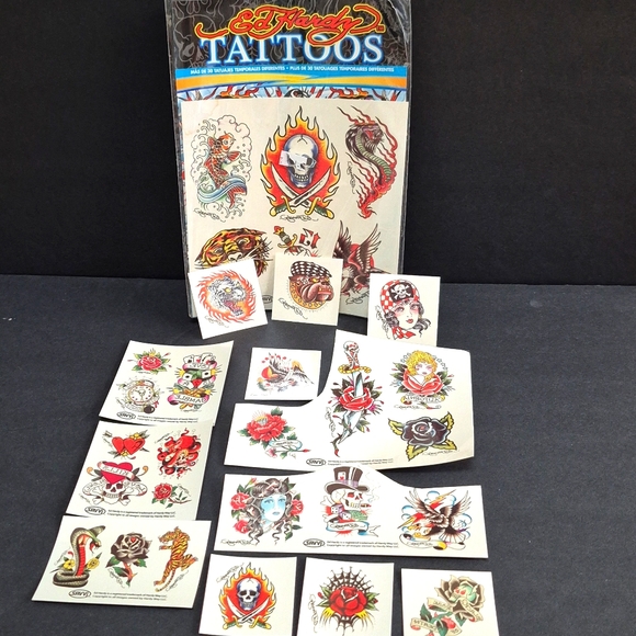 Ed Hardy Other - Vintage Classic Don Ed Hardey Temporary Tattoos 2000's Y2K